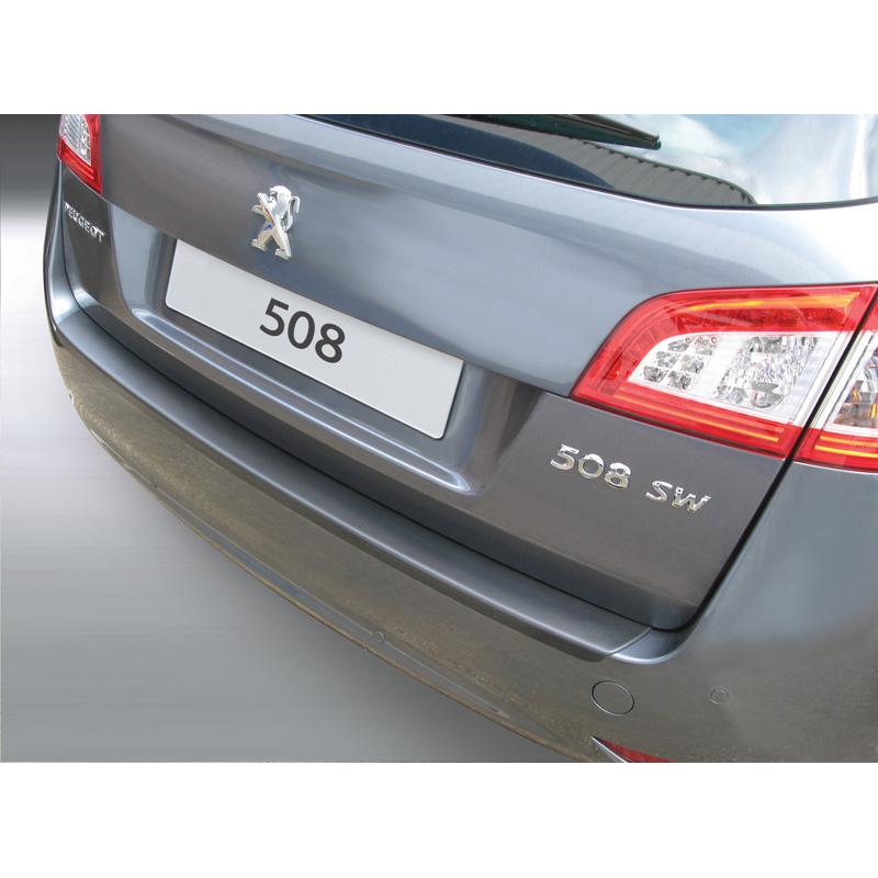 ABS Rear bumper protector  Peugeot 508 SW 2011-2019 Black