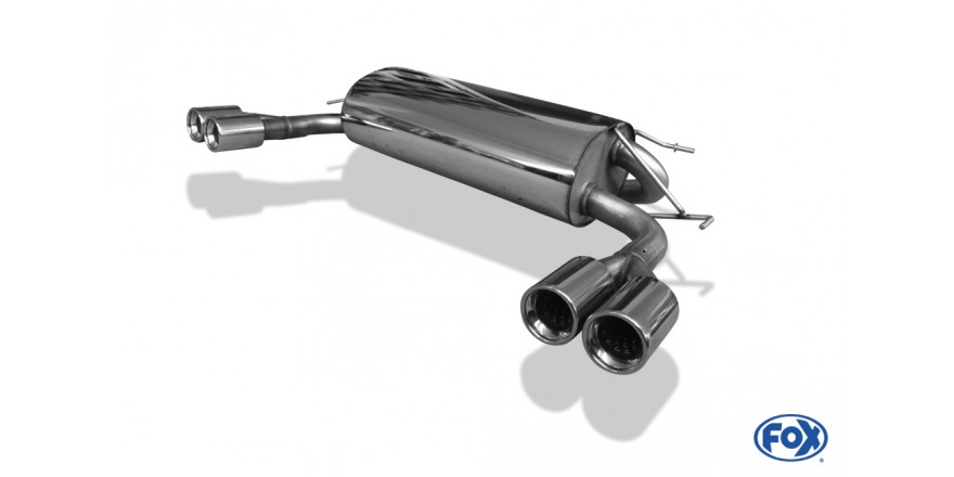 Opel Antara Einddemper dwars Uitgang rechts/links - 2x80 Typ 13