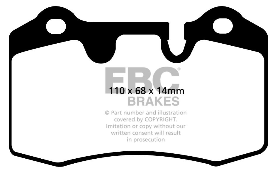 EBC Brakes MASERATI Gran Turismo 4.7 2008-.. Remblokken achterzi