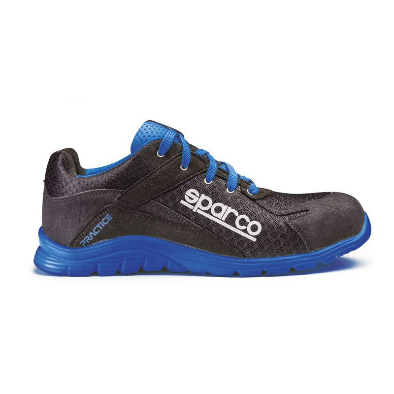 Sparco Lightweight Safety Shoes Practice S1P Nelson Black/Blue EU Size 40