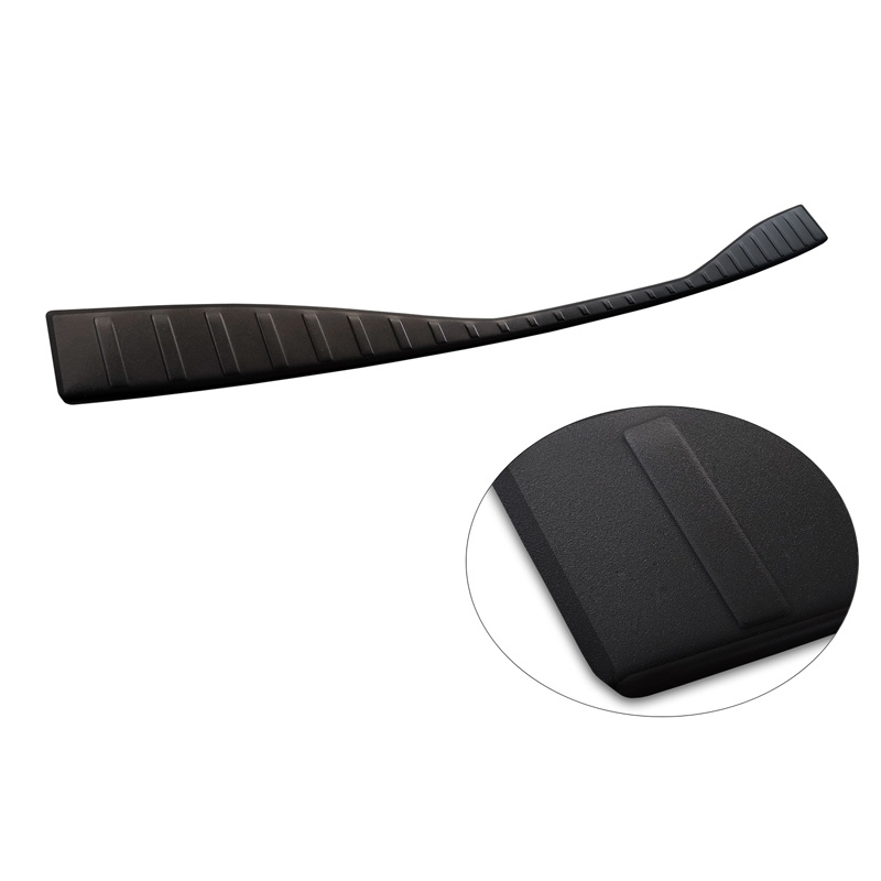Matt Black Stainless Steel Rear bumper protector  Toyota bZ4X 2021- & Subaru Solterra 2022- 'Ribs'