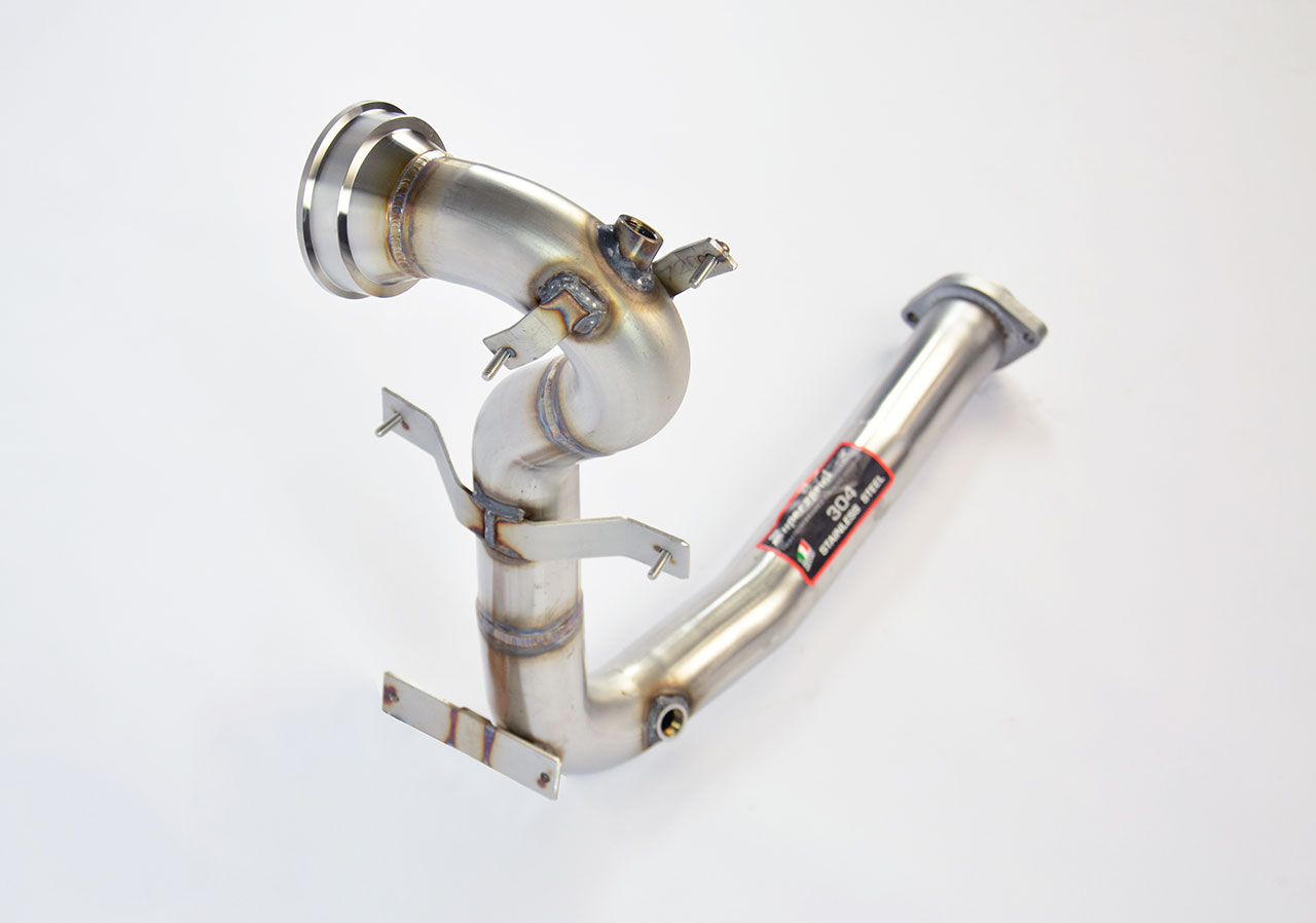 500 ABARTH 1.4T Multiair "Mod. USA" Turbo downpipe kit (Replaces catalytic converter)
