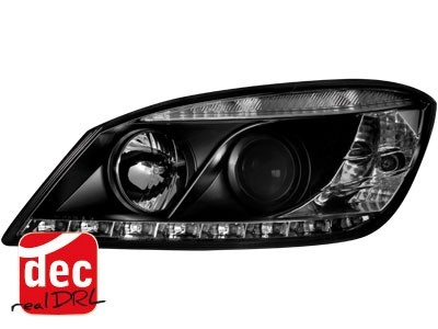 Koplampen Mercedes C-Klasse W204 07-12 Zwart