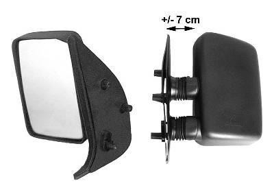 spiegel, rechthoekig, korte arm, (7 cm), links Fiat Ducato, 1994