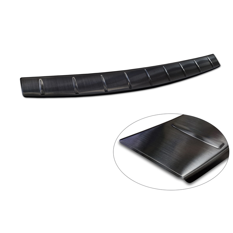 Black Stainless Steel Rear bumper protector  Volkswagen Passat Variant (CJ5) 2023- 'Ribs'