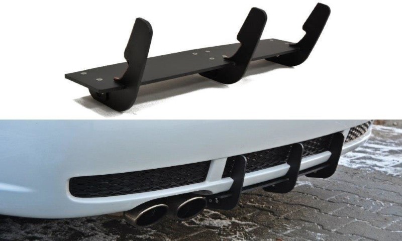 Achter Diffuser Audi RS4 B5 Glanzend Zwart