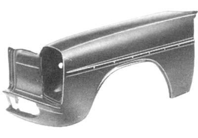 spatbord, rechts, 1973-Mercedes W114/W115, 1968-1975