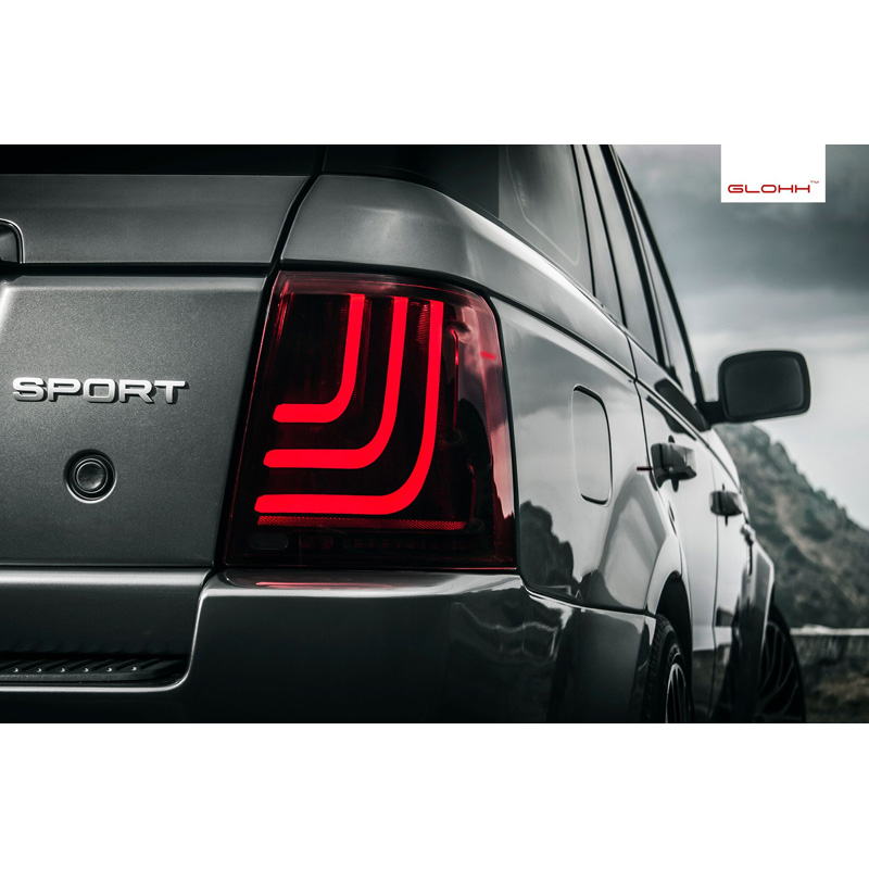 Glohh GL-3 Dynamic LED Tail Lights  Range Rover Sport L320 2005-2009 & 2010-2013 - Red/Smoke