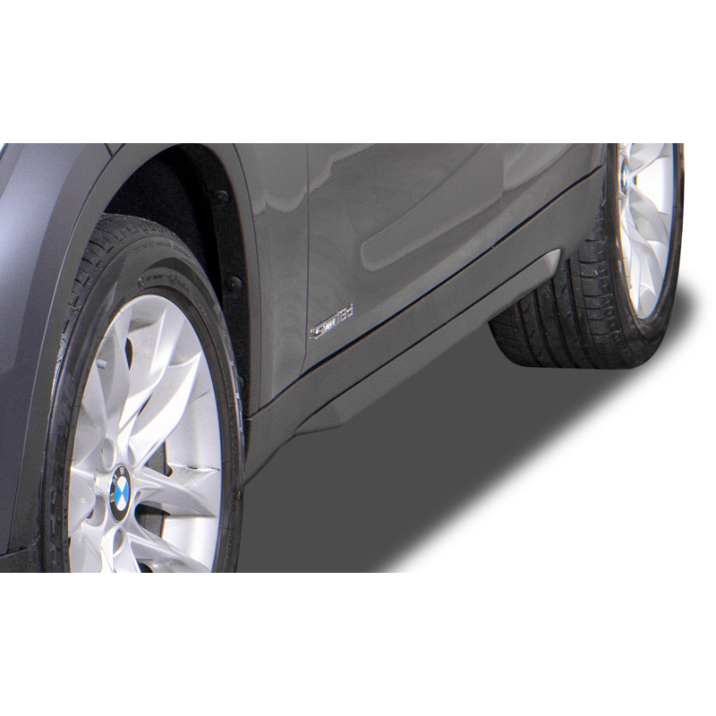 Side skirts 'Slim'  BMW X1 (E84) 2009-2015 (ABS glossy black)