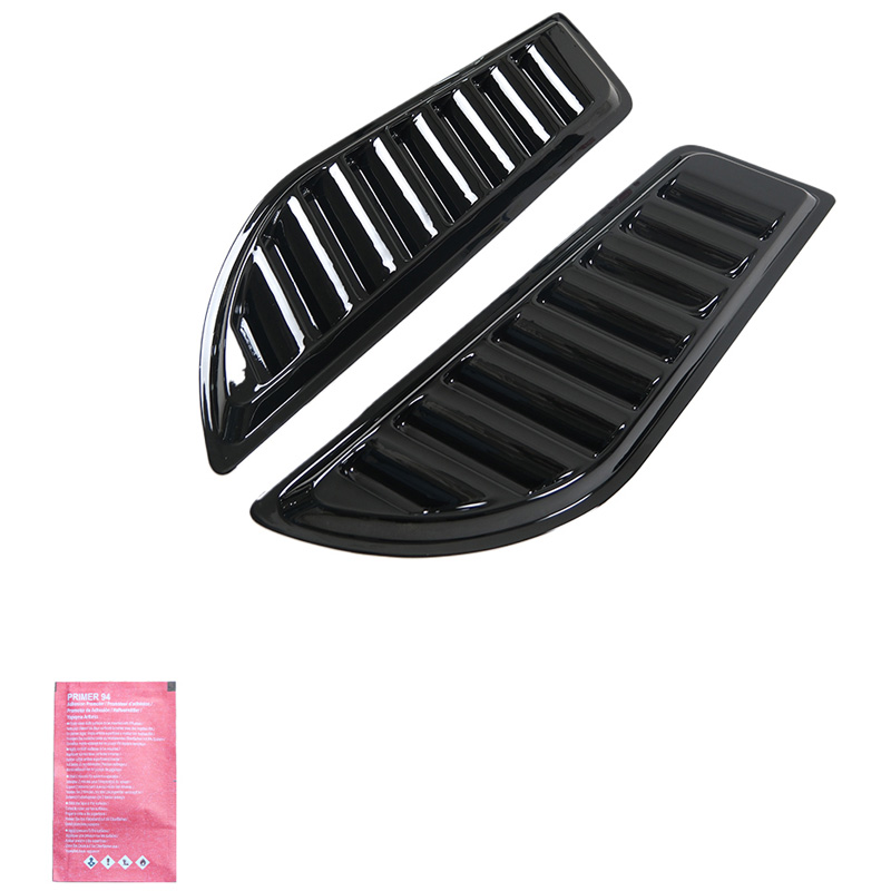 Set motorkapluchtinlaten Pick-Up 4x4 - Universeel - Glanzend zwart