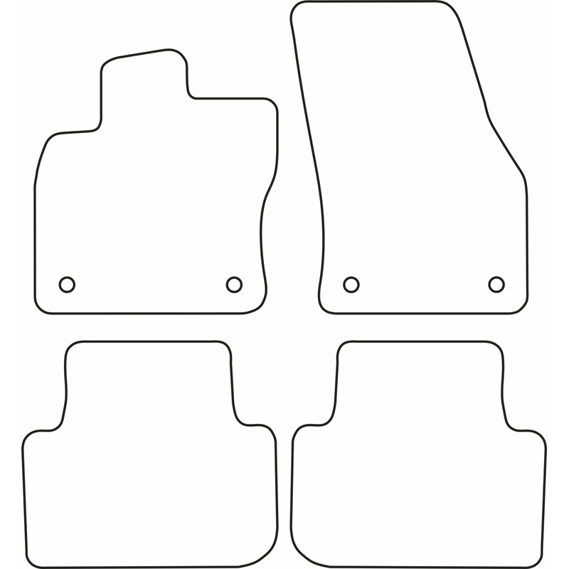 Set car mats  Volkswagen Tiguan 2016- excl. Allspace