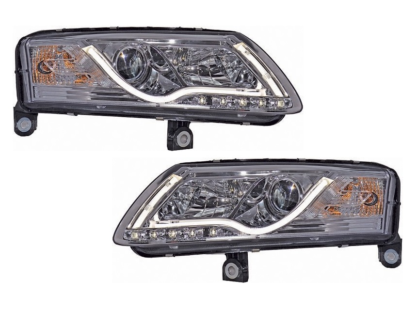 Koplampen Audi A6 4F 04-08 Tube Chroom