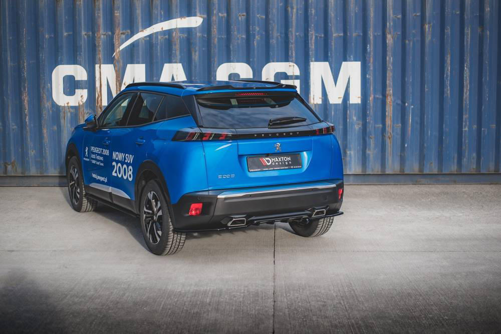 Spoiler Cap Peugeot 2008 MK2 19-.. Glans Zwart