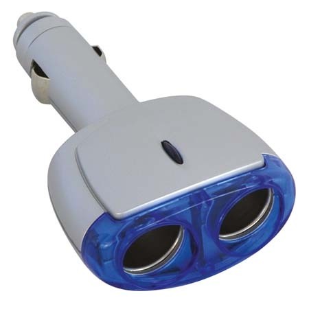2-weg aanstekerdoos 'LED' 12V