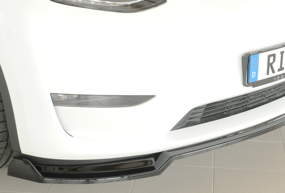 Voorspoiler Tesla Model Y Rieger Glans Zwart
