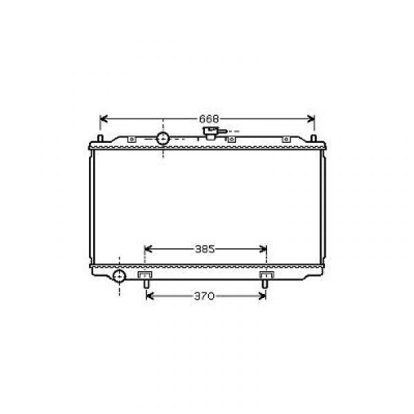 Radiator ALMERA N16 00->> M:+/-AC OOK P12 1.6/1.8