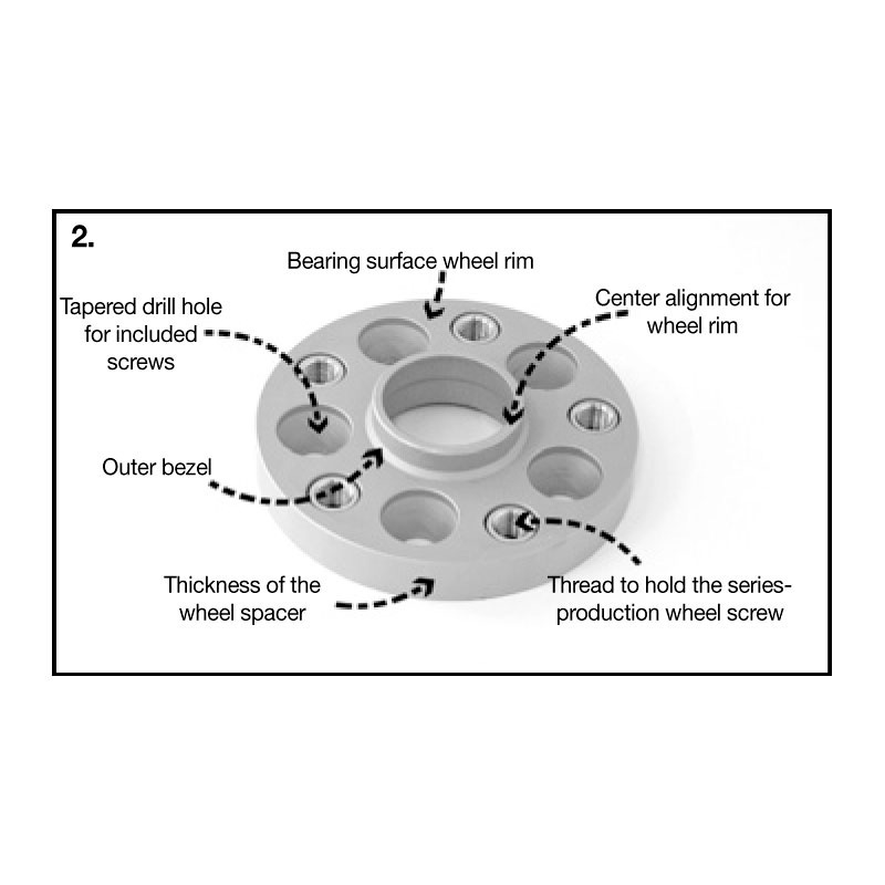 H&R DRA-System Wheelspacers 40mm 5x112 - Hub 66,5mm - Bolt size M15x1,25 -  Mercedes