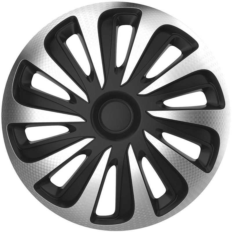 Set wheel covers Caliber 16-inch silver/black carbon-look