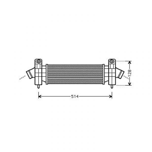 Intercooler MONDEO 05.02->> 2.0 DIESEL 66/85/96 KW +/-AC