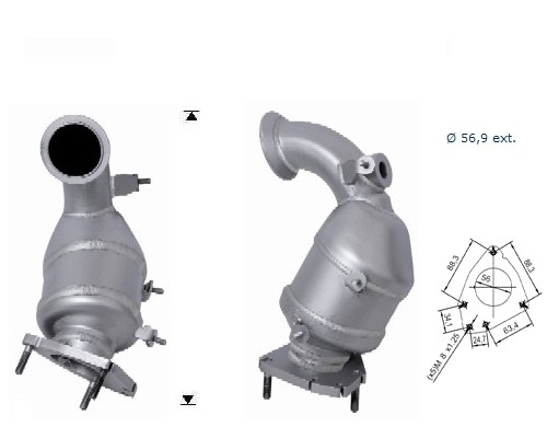 Opel SIGNUM 1.9TD CDTI 1910 cc 74 Kw / 101 cv Z19DTL Magnaflow C
