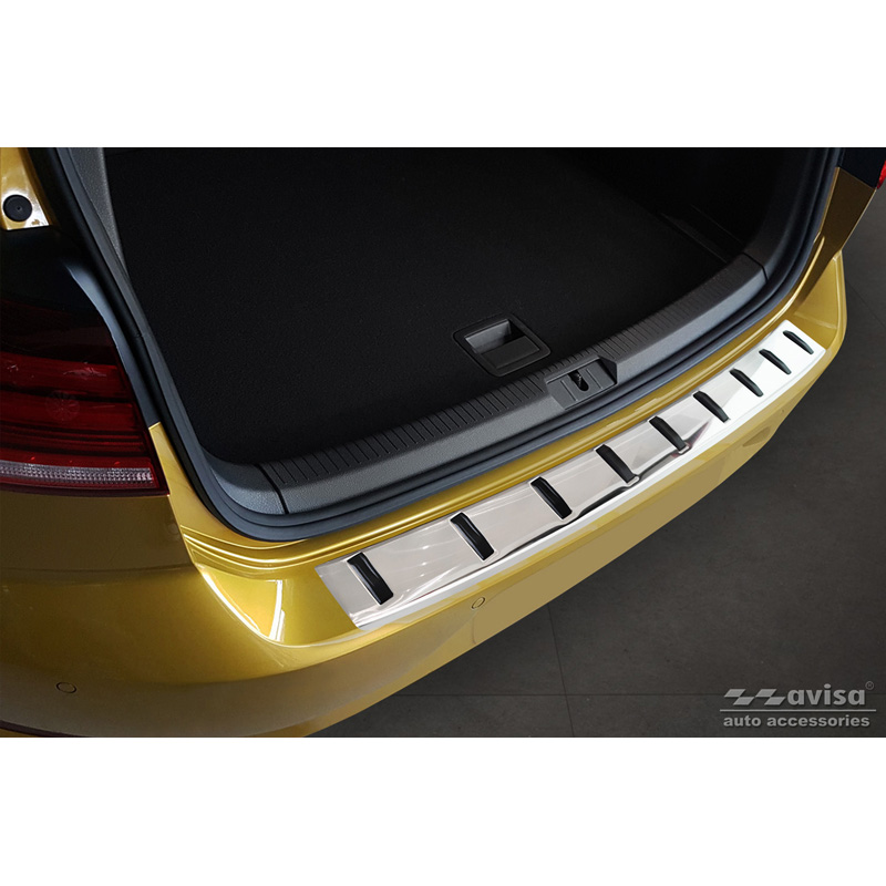 Stainless Steel Rear bumper protector  Volkswagen Golf VII HB 3/5-doors 2012-2017 & Facelift 2017-2019 'STRONG EDITION'