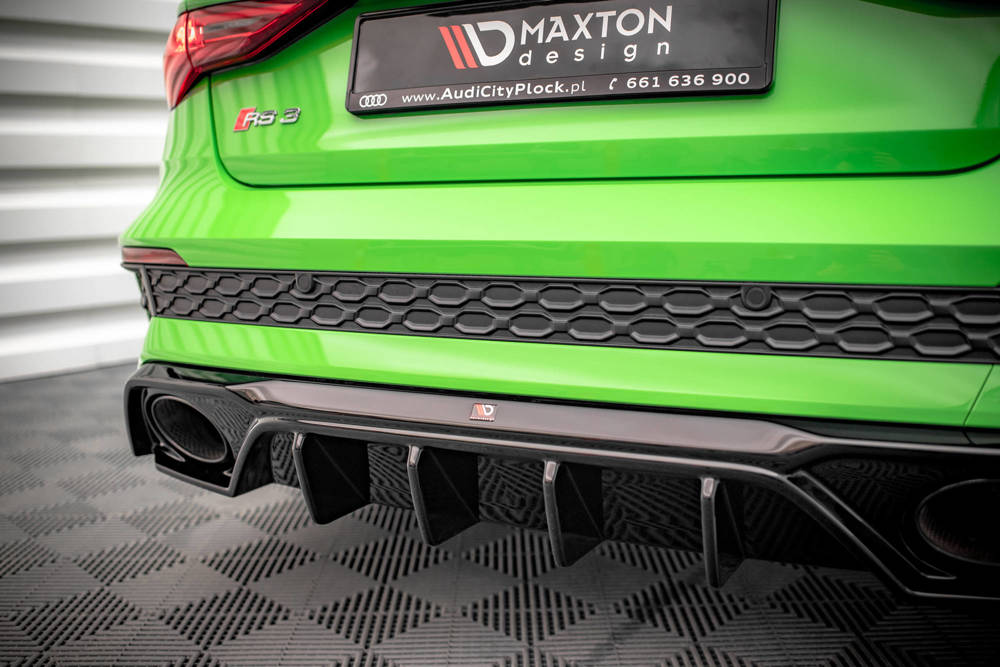 Diffuser Audi RS3 8Y Maxton Glans Zwart