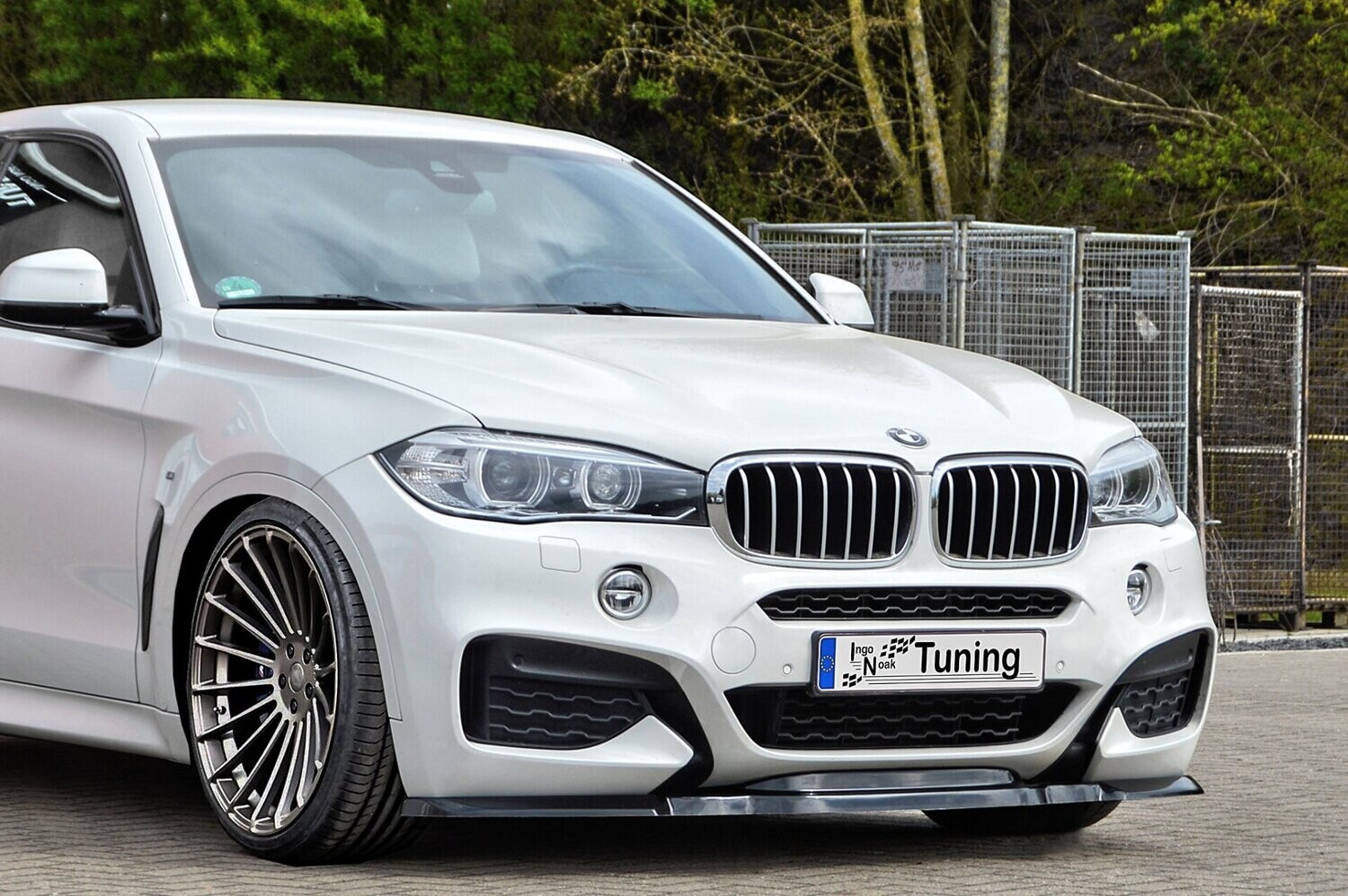 Frontspoiler lip BMW X6 F16 + M pakket 2014 -