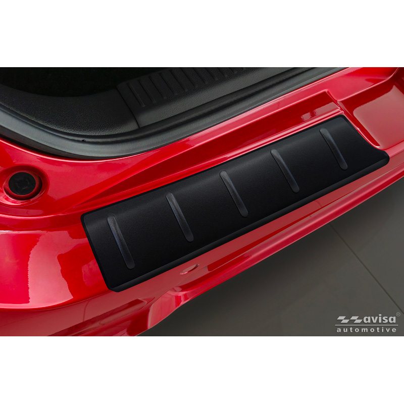 Matt Black Stainless Steel Rear bumper protector  Suzuki Swift VI 2024- 'Ribs'