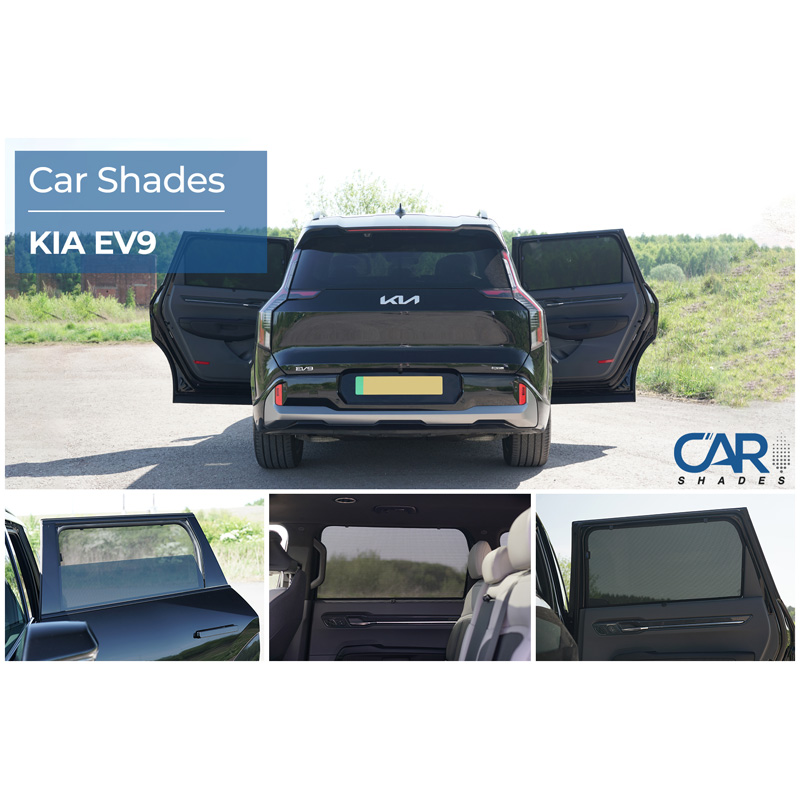 Set Car Shades (rear side doors)  Kia EV9 (MV) 2023- (2-pieces)