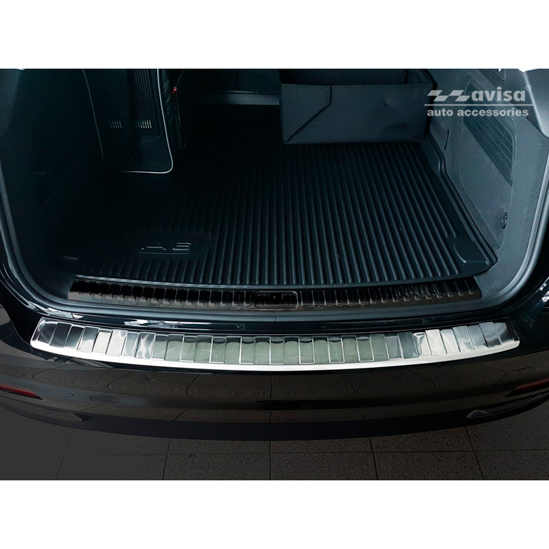 Stainless Steel Rear bumper protector  Audi A6 (C8) Avant 2018-2023 & Facelift 2023- 'Ribs' incl. S-Line & Allroad