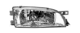 koplamp, H4, helder glas, elektr verstelb, rechts, 10/1998-Subar