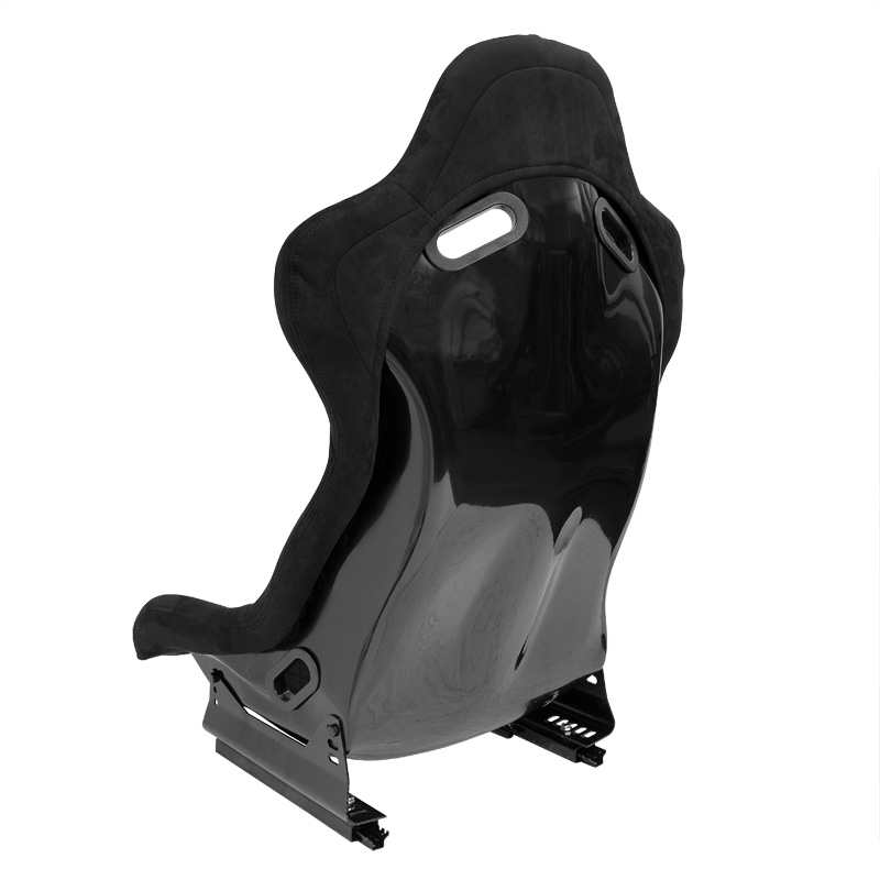 Sport seat 'LV' - Black - Non-reclinable fibreglass back-rest - incl. slides