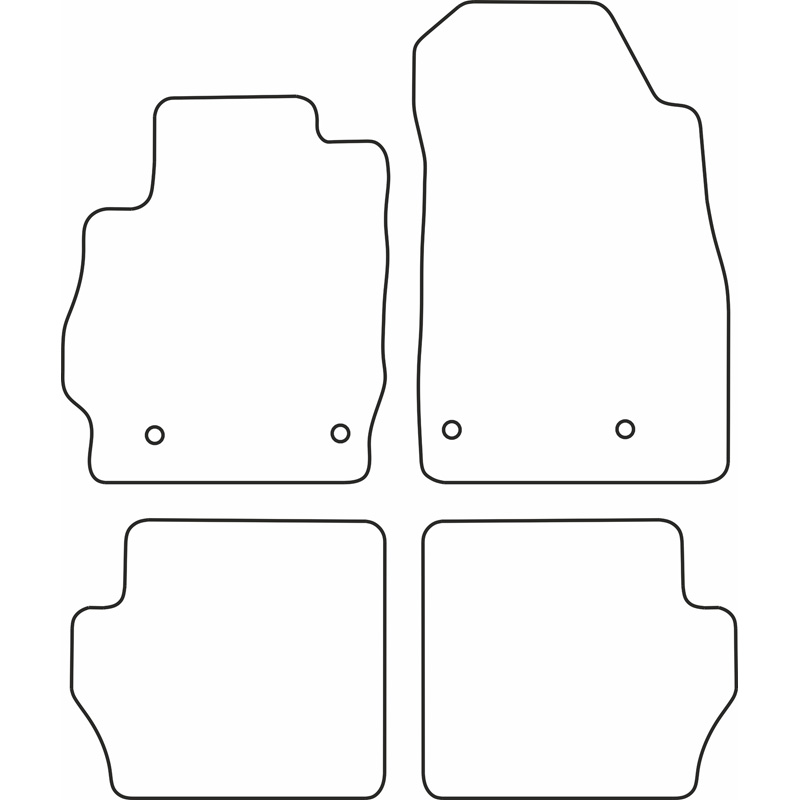 Automatten  Mazda 2 3/5 deurs 2007-2014