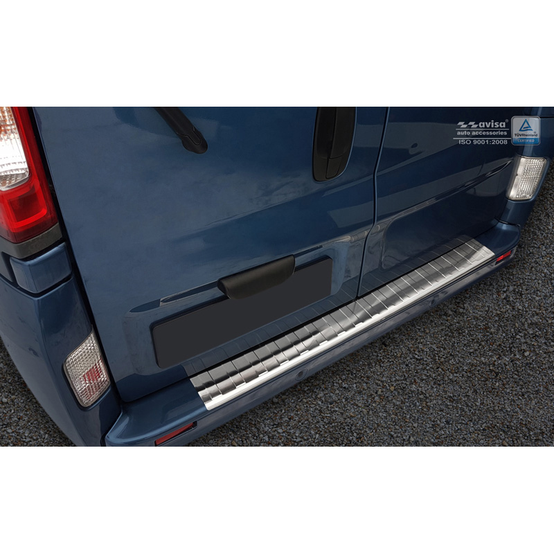Stainless Steel Rear bumper protector  Opel Vivaro/Renault Trafic/Nissan Primastar 2001-2014 'Ribs'