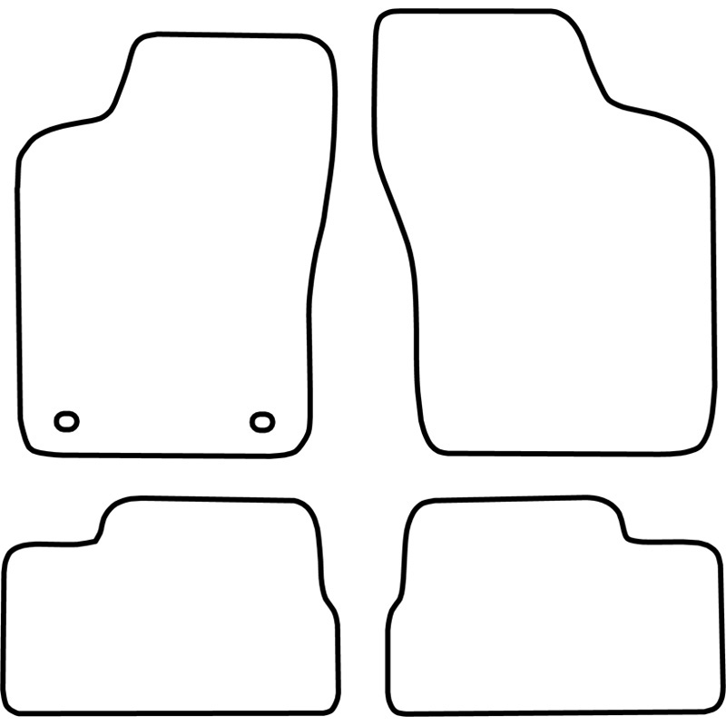 Set velour car mats  Opel Kadett E 1984-1993