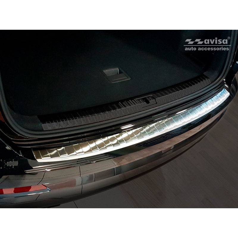 Stainless Steel Rear bumper protector  Audi Q3 II 2019- incl. S-Line 'Ribs'