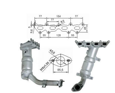 Fiat PUNTO 1.2i 16V 1242 cc 59 Kw / 80 cv 188A5.000 Magnaflow CA