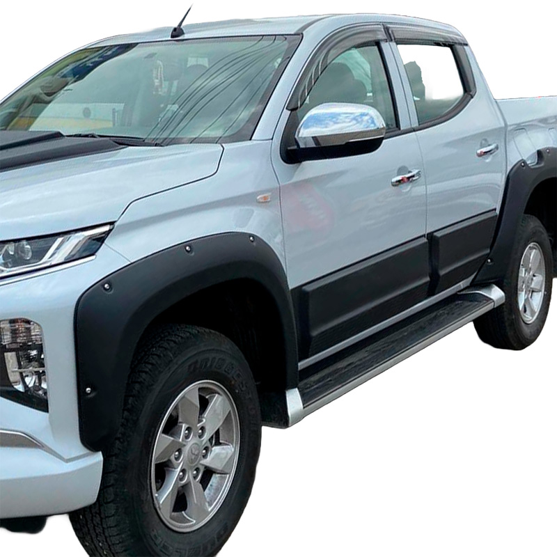 Deurpanelen  Mitsubishi L200 Triton 5/6 2015- - Matzwart