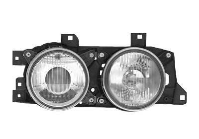 koplamp, H1+H1, rechts BMW 5 serie E34, 1988-1996