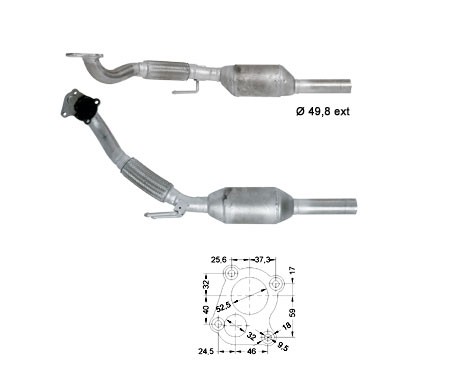 VW GOLF III 1.9TD 1896 cc 66 Kw / 90 cv AHU Magnaflow CAT Bouwja