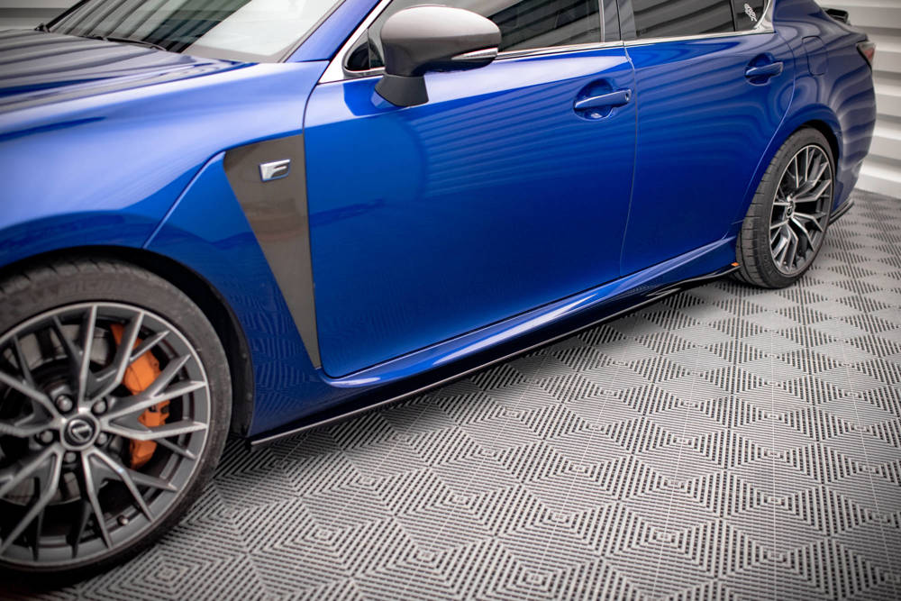Zijskirts Lexus GS F Mk4 FL Maxton Glans Zwart