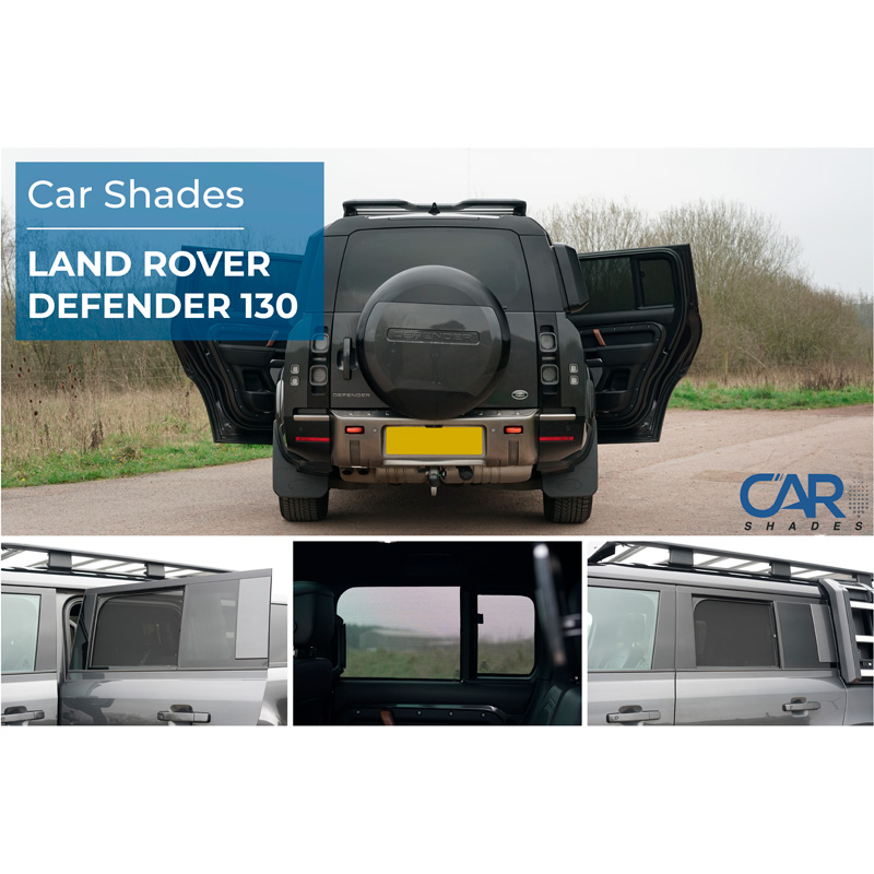 Set Car Shades (rear side doors)  Land Rover Defender D130 5-doors 2020- (4-pieces)