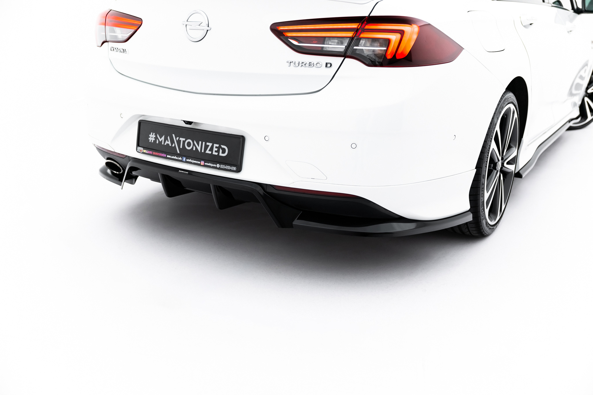 Achterdiffuser Opel Insignia OPC-Line Mk2 (met verticale lamellen) 2017–2020 van Maxton Design