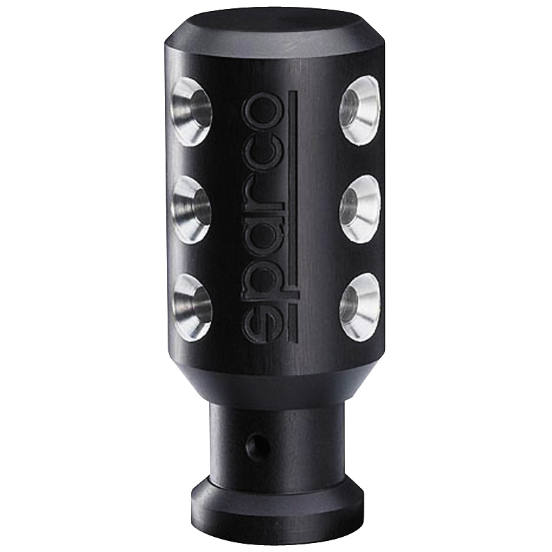 Sparco Pookknop Piuma - Zwart/Aluminium