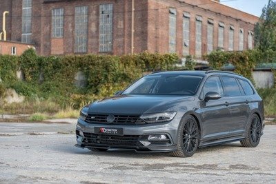 Voorspoiler VW Passat R-Line B8 Glans Zwart