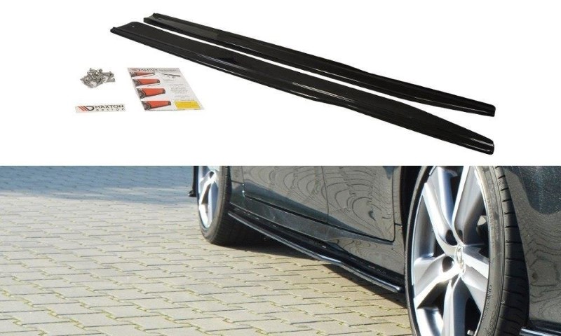 Zijskirts Diffusers Lexus GS Mk4 Facelift Glanzend Zwart