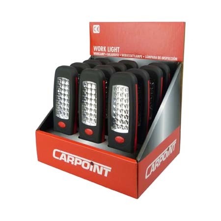 Werklamp 24 Led magneet display 12 stuks.