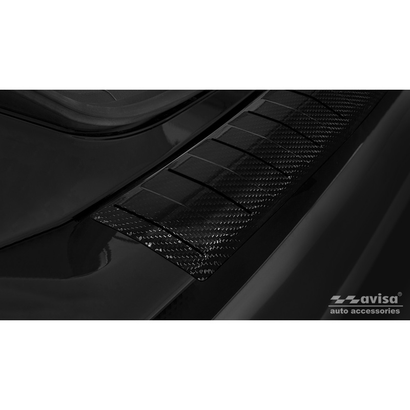 Echt 3D Carbon Achterbumperprotector  Opel Insignia Sports Tourer 2017- & FL 2020- 'Ribs'