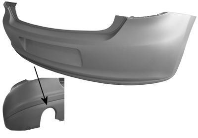 achterbumper, Sport, in primer VW Polo, 6R 09-14
