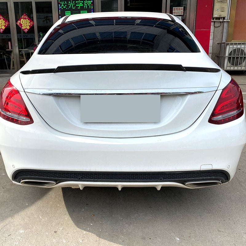 Rear spoiler  Mercedes C-Class W205 Sedan 2014-2021 (ABS Glossy Black)